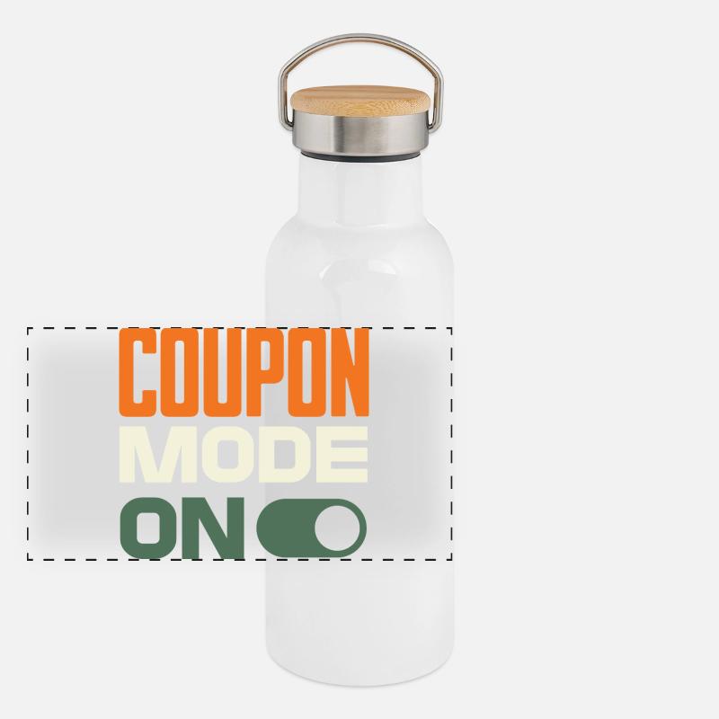 Coupon Mode On – Schnäppchenjäger Retro Design Panorama Thermosflasche mit Bambusdeckel