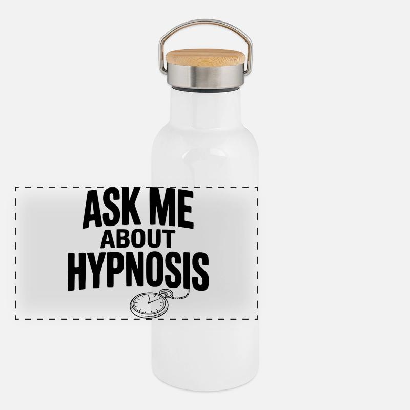 Demandez-moi ce qu’est l’hypnose Gourde isotherme avec bouchon en bambou
