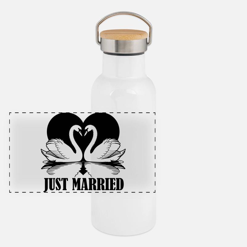 married Panoramic Thermal Bottle with Bamboo Lid