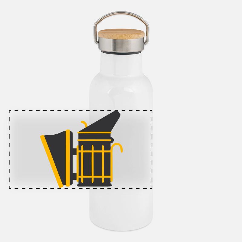 Beekeeper Smoker Smoking Device Beekeeping Beekeeping Panoramic Thermal Bottle with Bamboo Lid