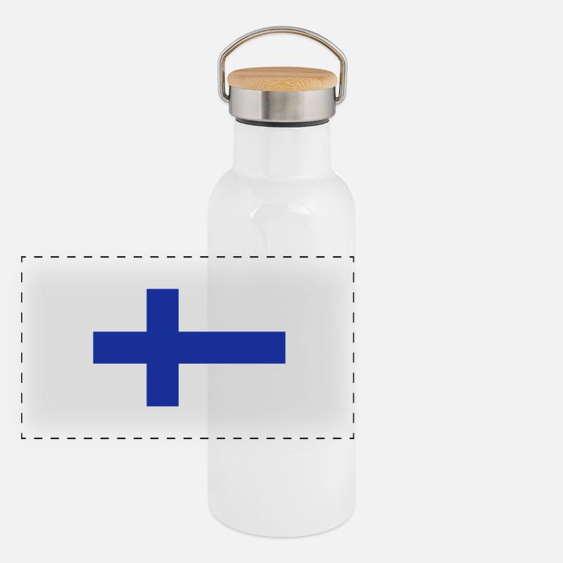 Finlande Gourde isotherme avec bouchon en bambou