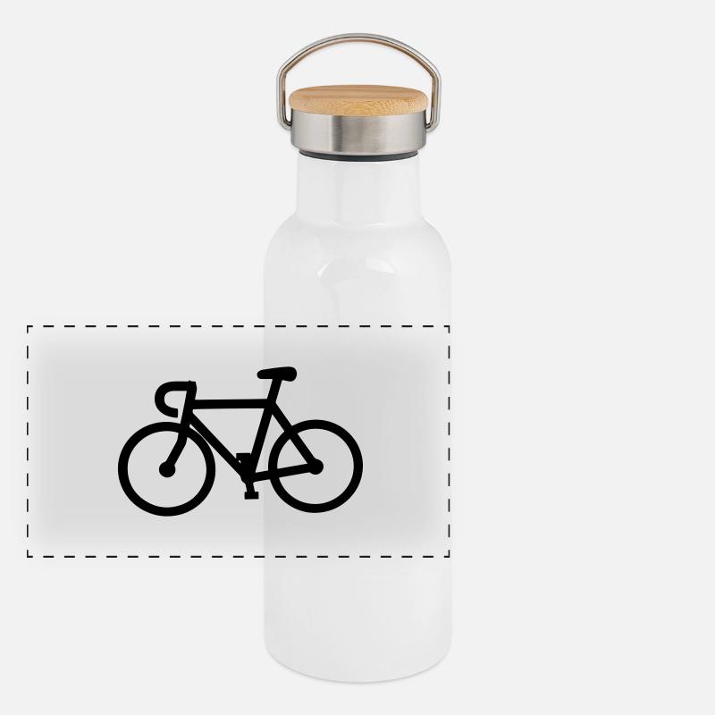 bicycle Gourde isotherme avec bouchon en bambou