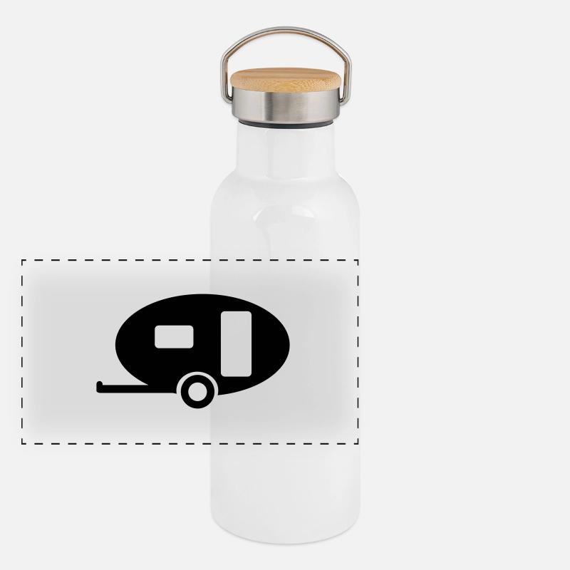 caravan_1 Panorama Thermosflasche mit Bambusdeckel