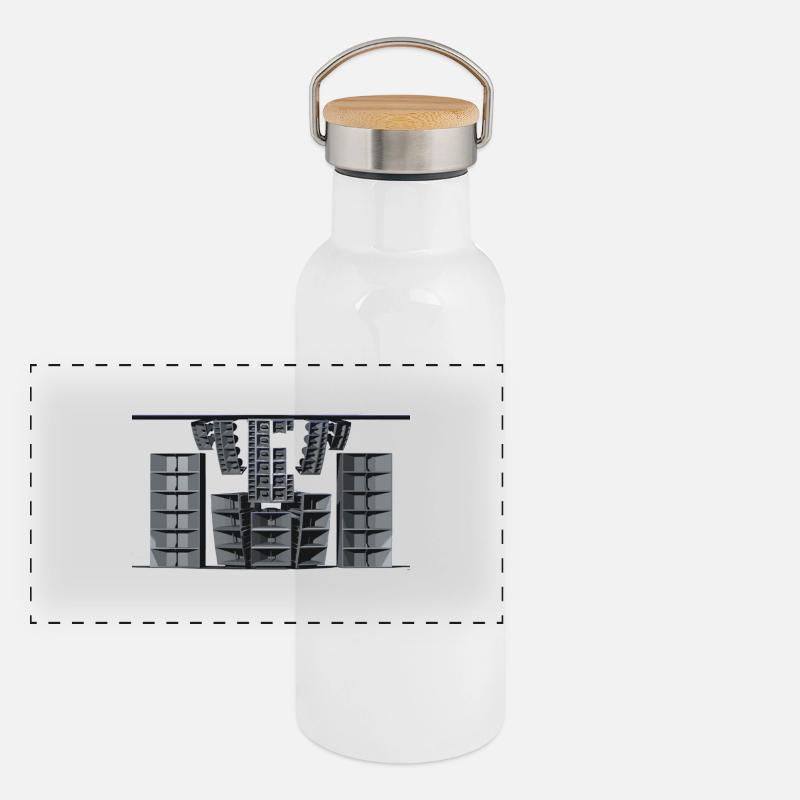 sound system Panorama Thermosflasche mit Bambusdeckel