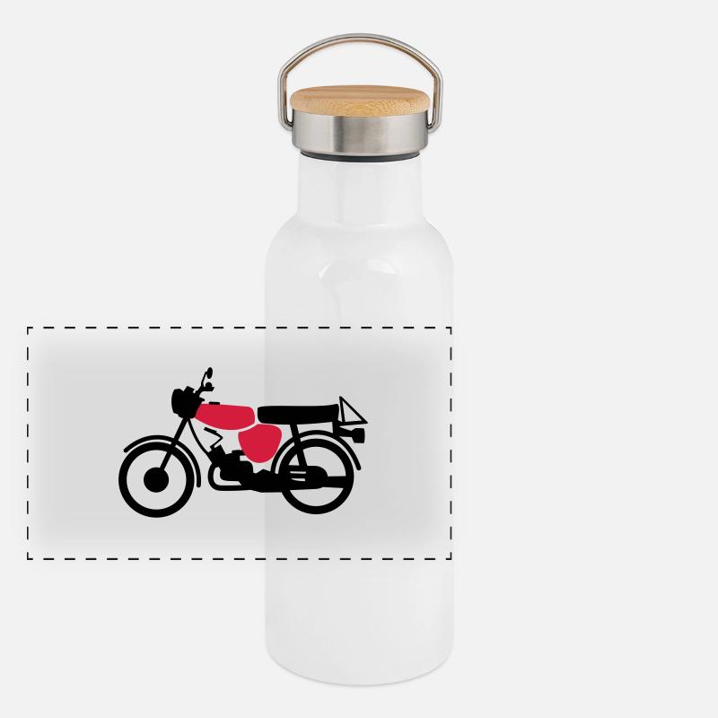 Fahrzeug - Simson S51 Panorama Thermosflasche mit Bambusdeckel