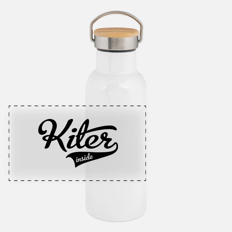 kiter Gourde isotherme avec bouchon en bambou