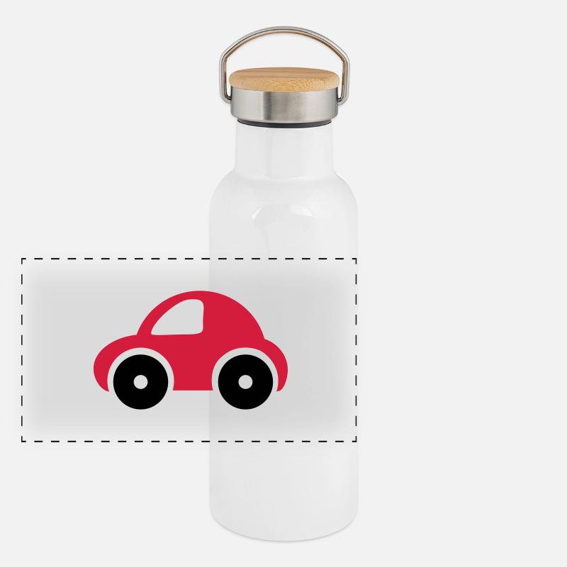 Toy car Panoramic Thermal Bottle with Bamboo Lid