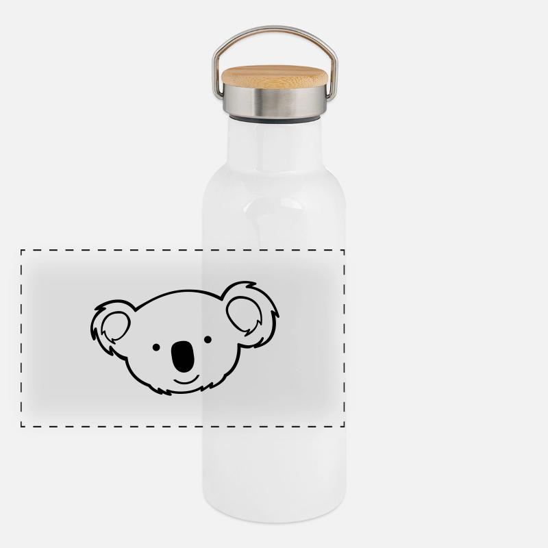 suesser_koala_01 Panorama Thermosflasche mit Bambusdeckel
