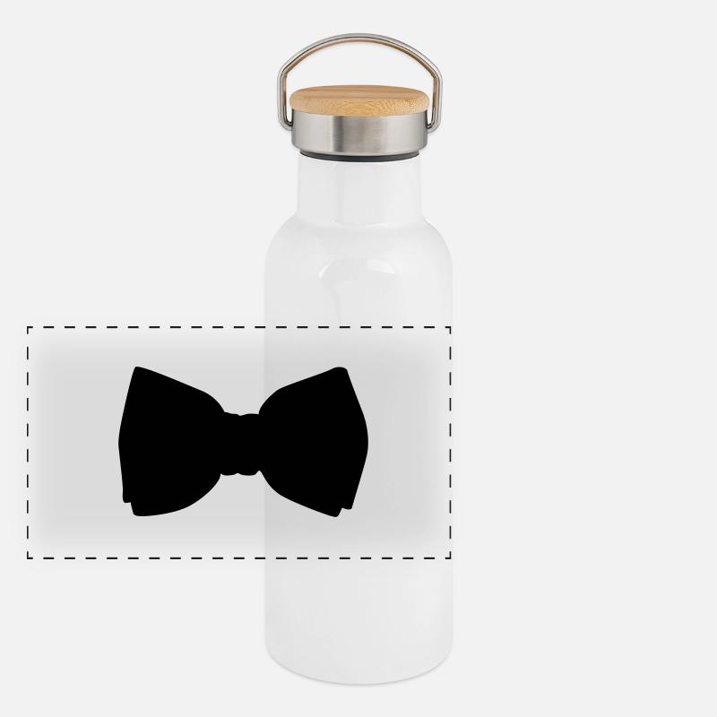 Bogen Panorama Thermosflasche mit Bambusdeckel