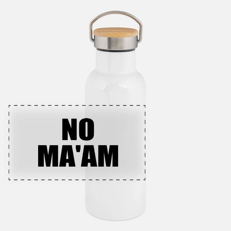 no ma'am Panorama Thermosflasche mit Bambusdeckel