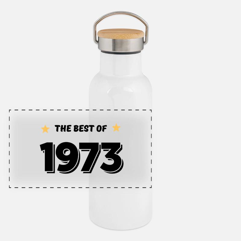 Das Beste aus 1973 Panorama Thermosflasche mit Bambusdeckel