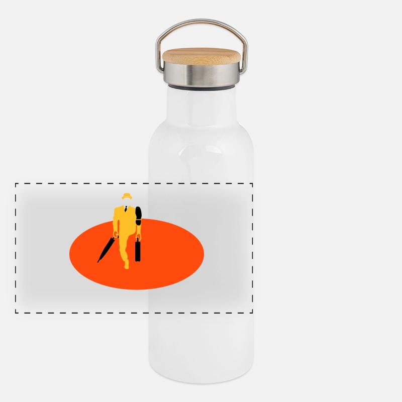 Marcheurs de bureau (2c) Gourde isotherme avec bouchon en bambou