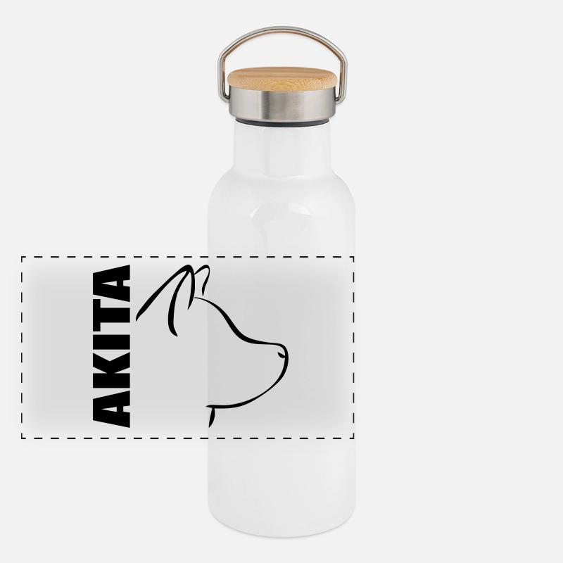 AKITA PROFIL Panorama Thermosflasche mit Bambusdeckel