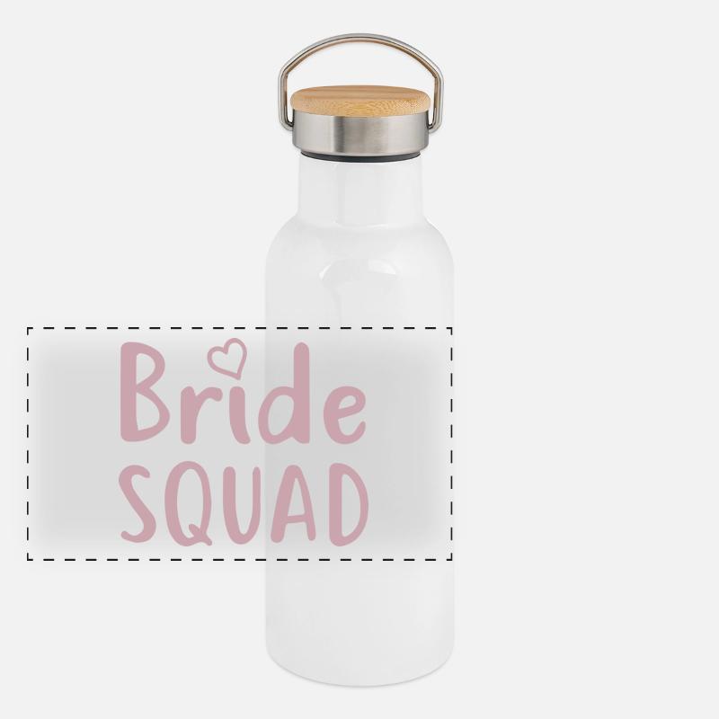 Junggessellinenabschied - BRIDE SQUAD Gourde isotherme avec bouchon en bambou