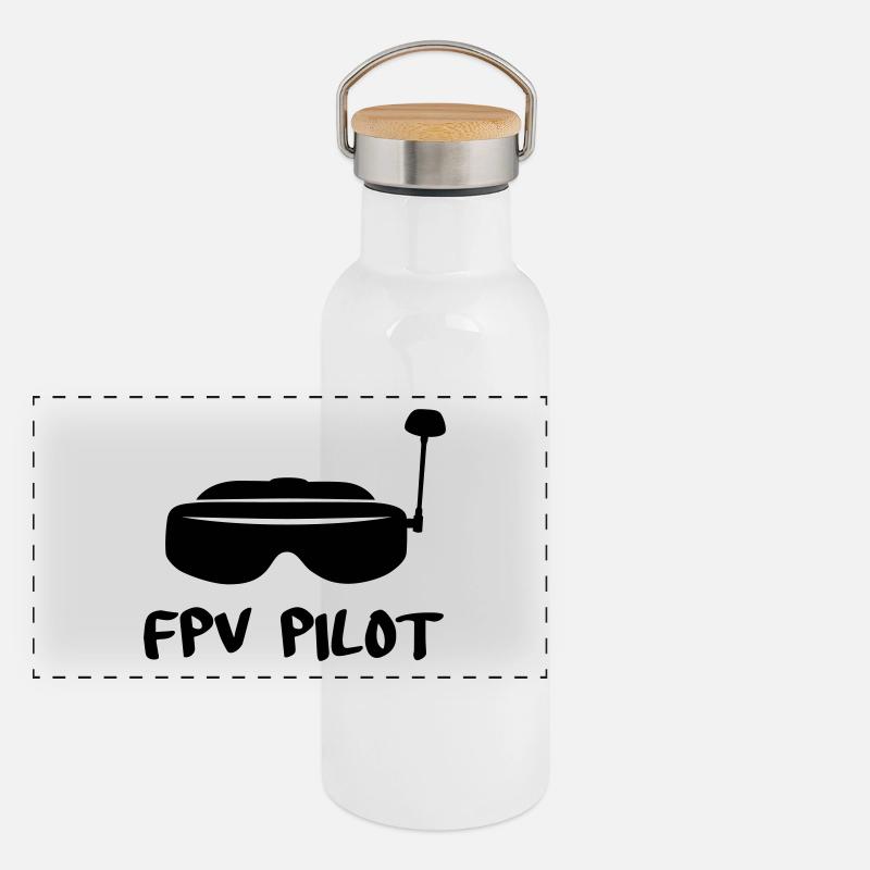 FPV Driver Panoramic Thermal Bottle with Bamboo Lid