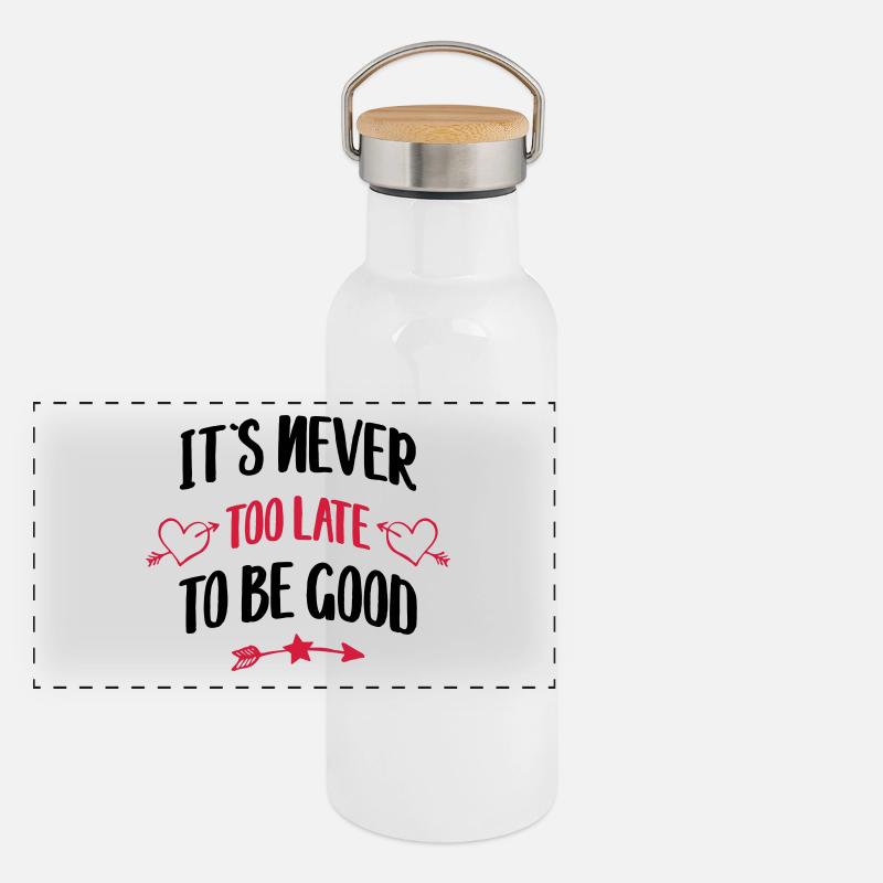 funny saying Panoramic Thermal Bottle with Bamboo Lid