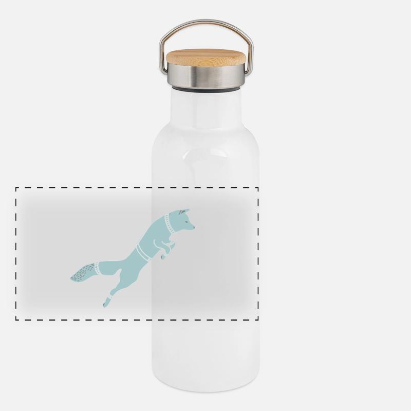 ESPACE FOX Gourde isotherme avec bouchon en bambou