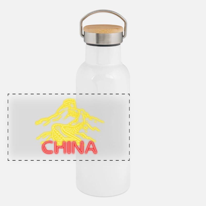 Kina Termosflaska med bambulock