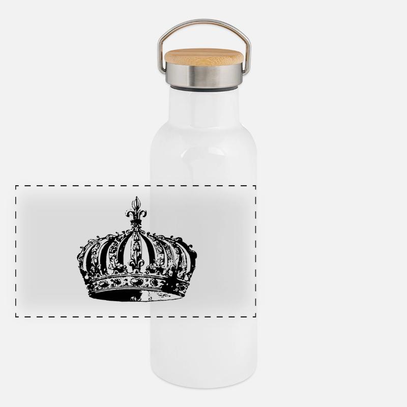 Panorama Thermosflasche mit Bambusdeckel