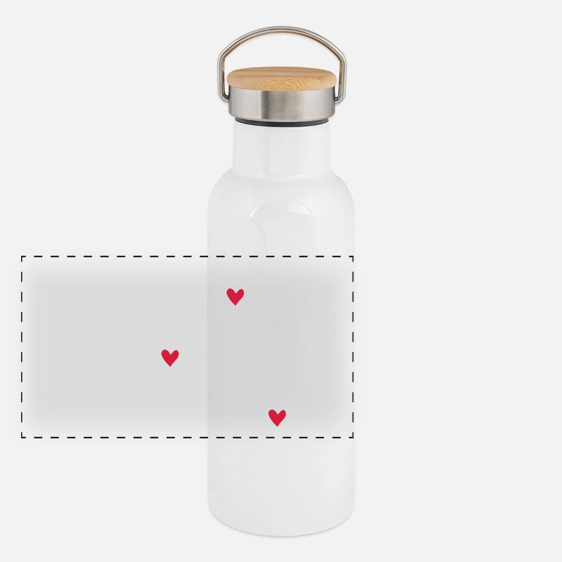 Bester Opa der Welt Panorama Thermosflasche mit Bambusdeckel