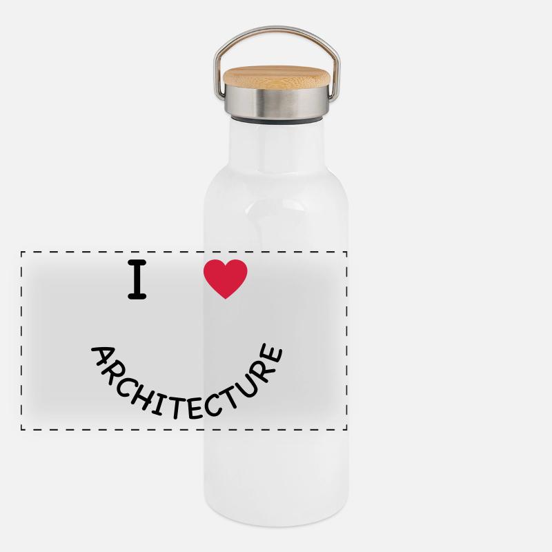 Architecture Panoramic Thermal Bottle with Bamboo Lid