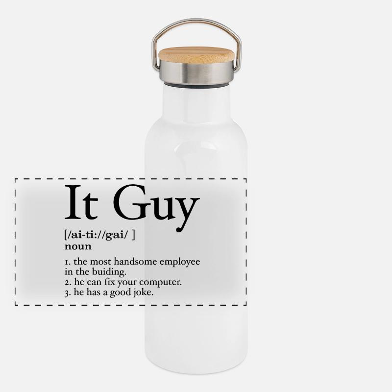 Definition des It-Mannes Panorama Thermosflasche mit Bambusdeckel