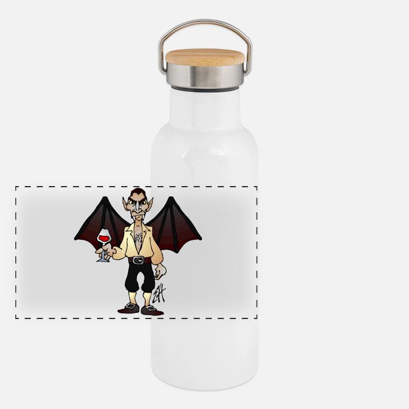 Vampire fc Gourde isotherme avec bouchon en bambou