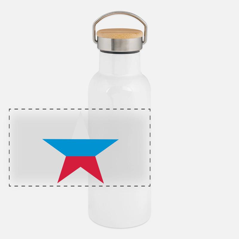 Russian star Panoramic Thermal Bottle with Bamboo Lid