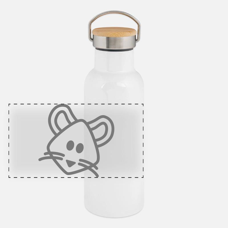 mouse mouse mouse Panoramic Thermal Bottle with Bamboo Lid