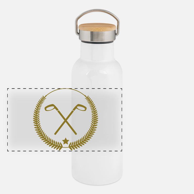 Panorama Thermosflasche mit Bambusdeckel