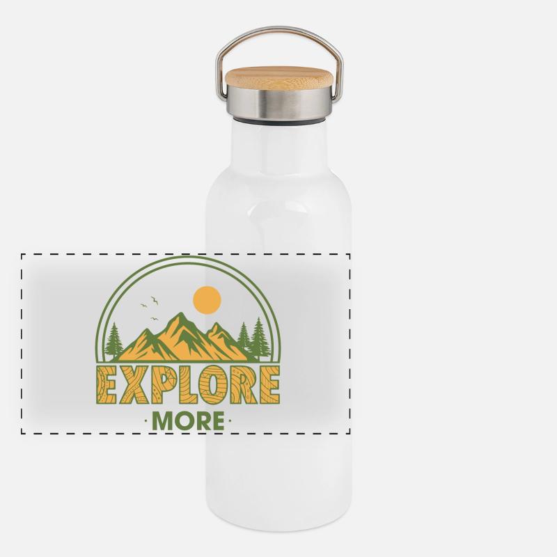 Entdecken Sie mehr Panorama Thermosflasche mit Bambusdeckel