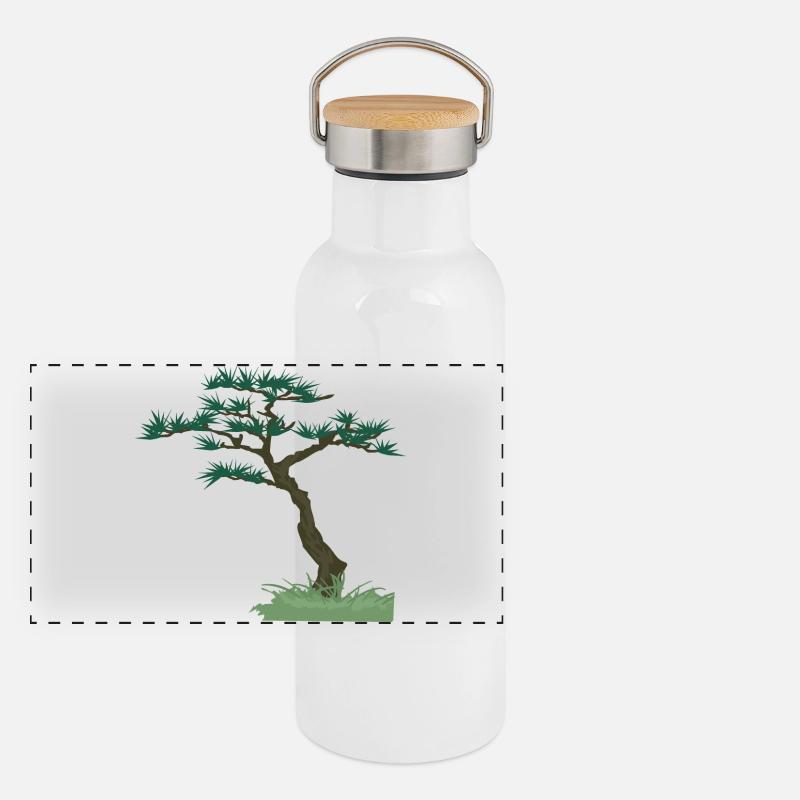 Vieux Arbre | Arbre noueux Gourde isotherme avec bouchon en bambou