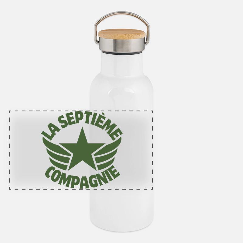 septième compagnie, 7ème compagnie, Chaudard Gourde isotherme avec bouchon en bambou