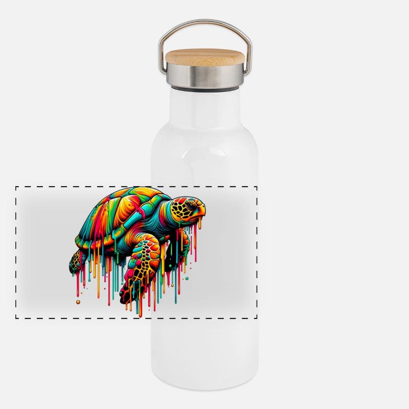 Turtle Panoramic Thermal Bottle with Bamboo Lid