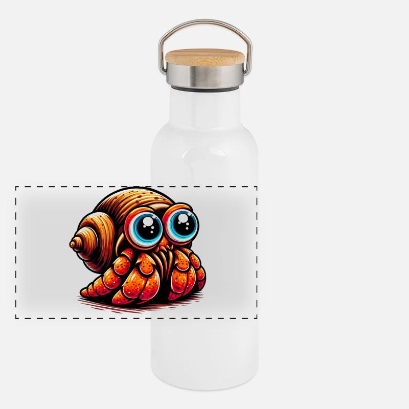 Bernard-l'ermite Gourde isotherme avec bouchon en bambou