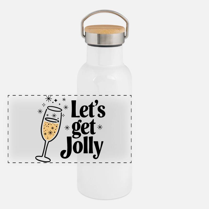 Let’s Get Jolly Panoramic Thermal Bottle with Bamboo Lid