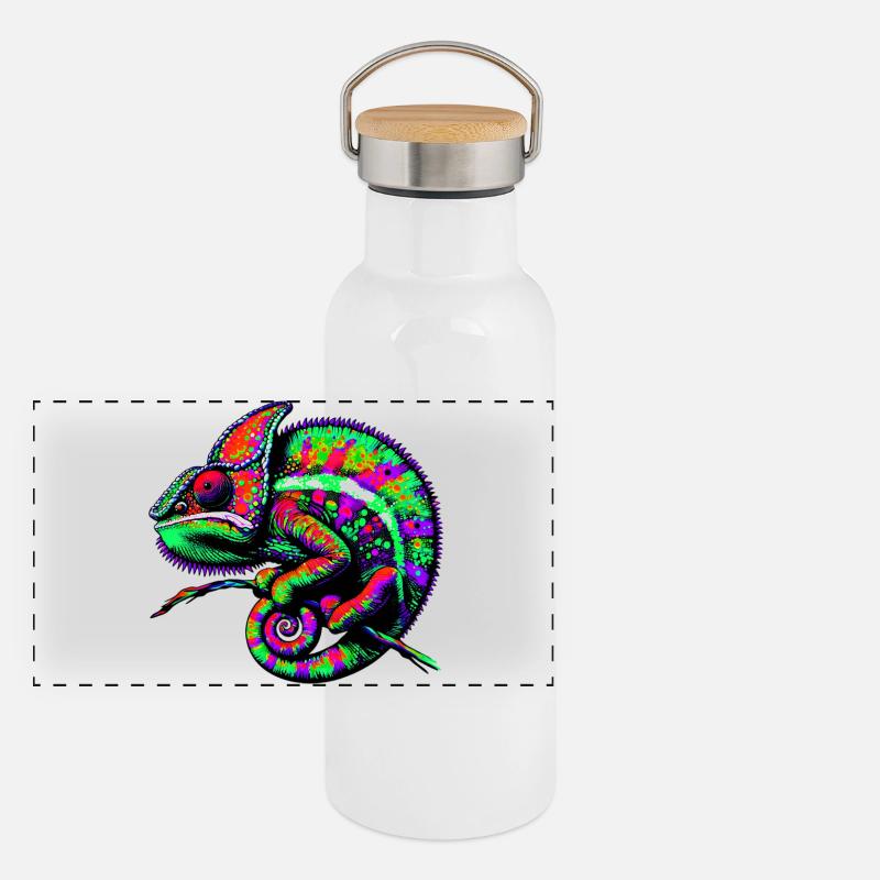 Chameleon Panoramic Thermal Bottle with Bamboo Lid