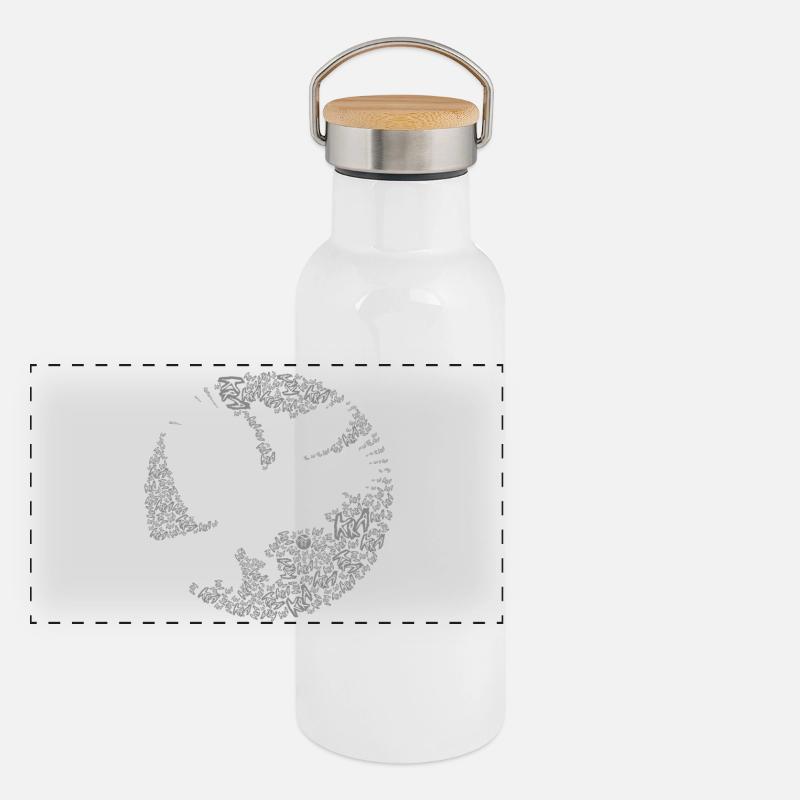 KRA KRA ! Gourde isotherme avec bouchon en bambou