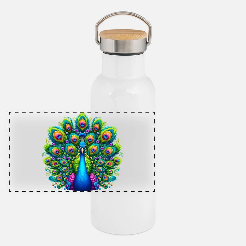 Paon Gourde isotherme avec bouchon en bambou