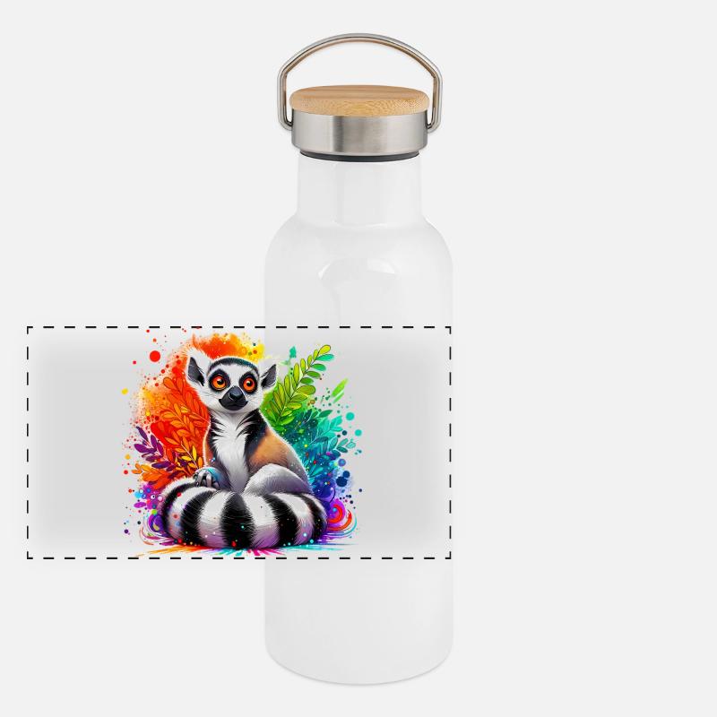 Lemur Panoramic Thermal Bottle with Bamboo Lid
