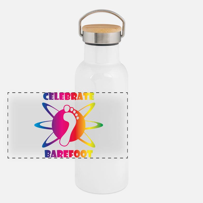 celebrate barefoot - barfuß feiern (iactive) Panorama Thermosflasche mit Bambusdeckel