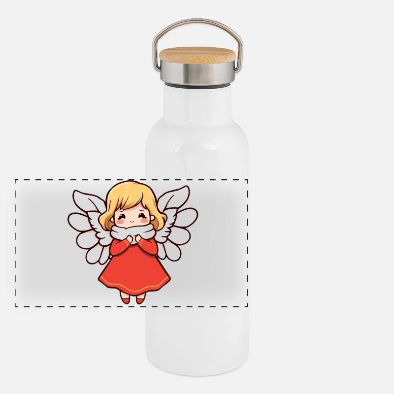 Ange Gourde isotherme avec bouchon en bambou