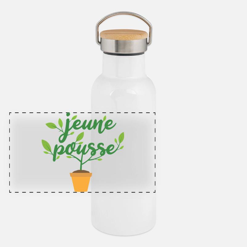 start-up Panoramic Thermal Bottle with Bamboo Lid