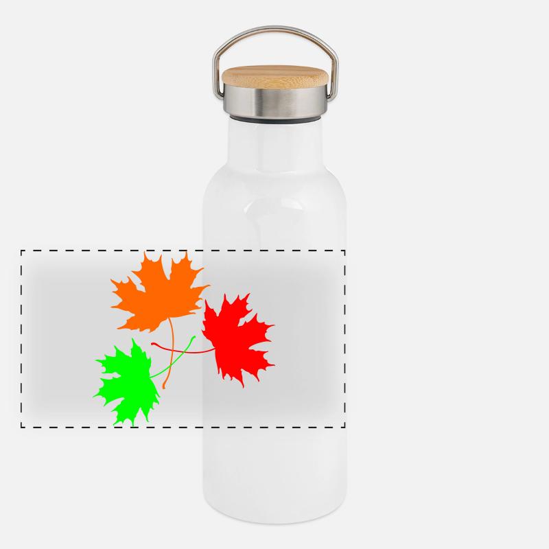 Tricolor Maple Panoramic Thermal Bottle with Bamboo Lid
