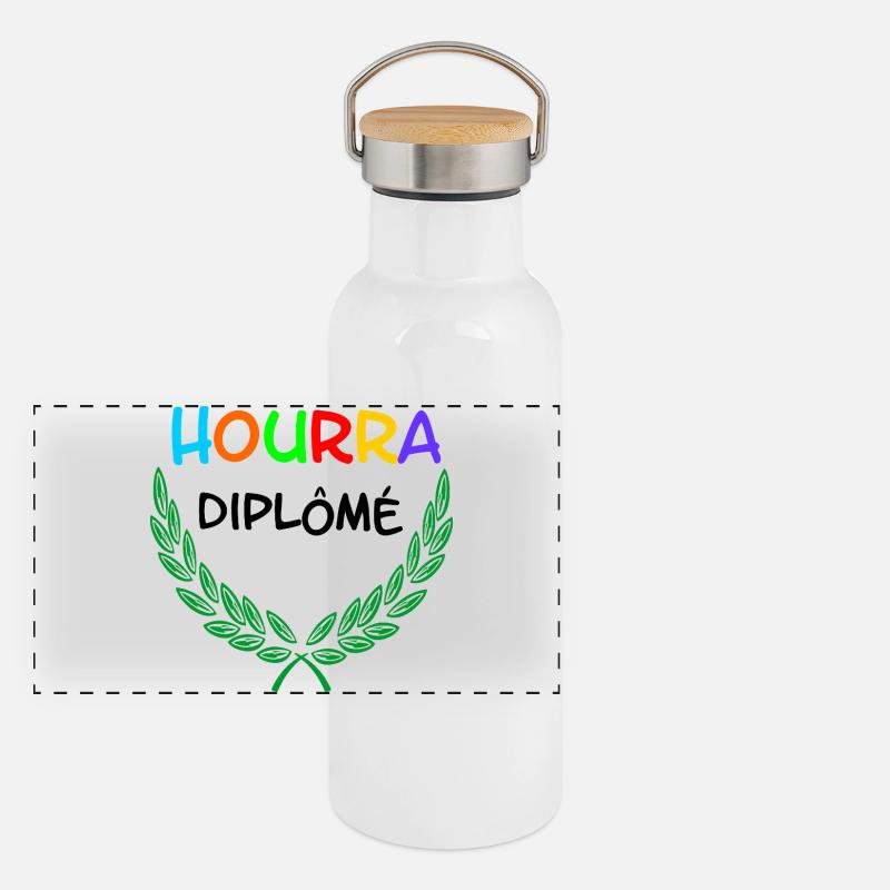 ourra diplôme Panoramic Thermal Bottle with Bamboo Lid