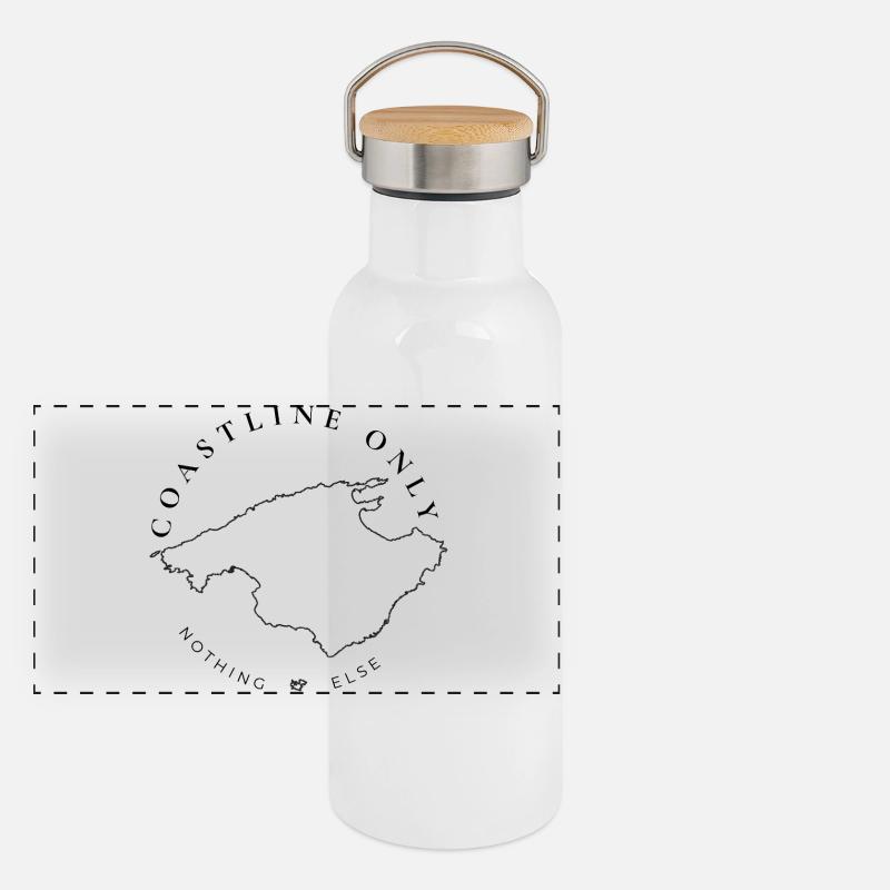 Panorama Thermosflasche mit Bambusdeckel