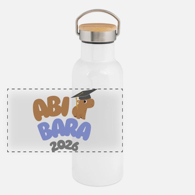AbiBara 2026 – Chill until graduation Panoramic Thermal Bottle with Bamboo Lid