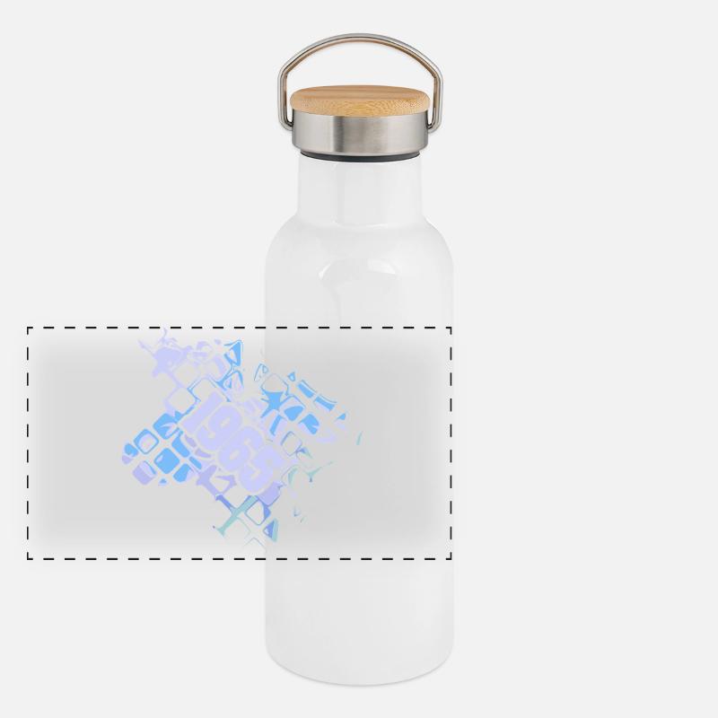 Panorama Thermosflasche mit Bambusdeckel