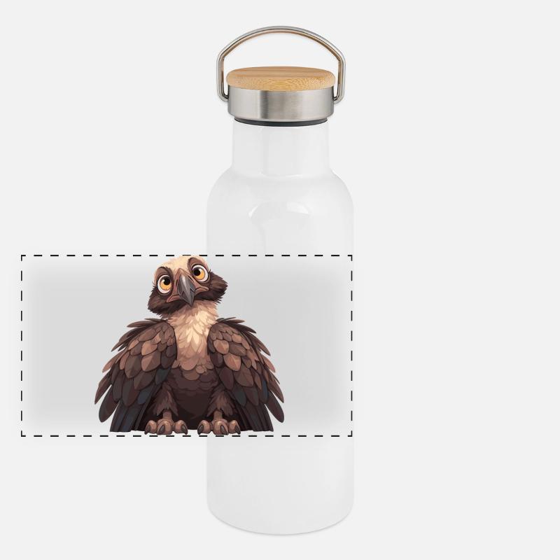 Gourde isotherme avec bouchon en bambou