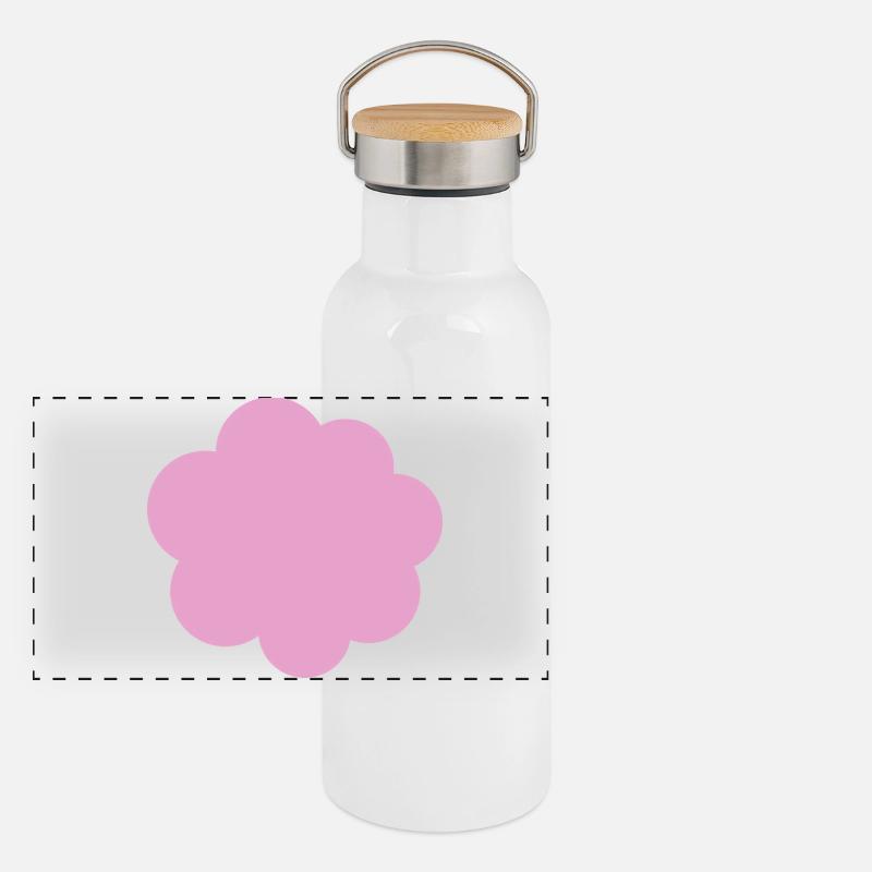 Bunny rabbit tail Panoramic Thermal Bottle with Bamboo Lid